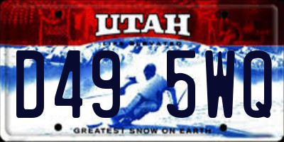 UT license plate D495WQ