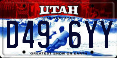 UT license plate D496YY