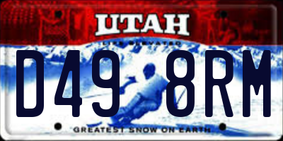 UT license plate D498RM