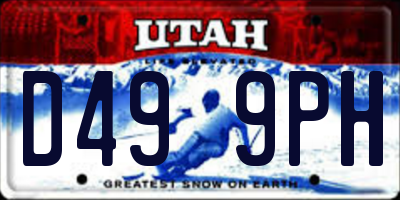 UT license plate D499PH