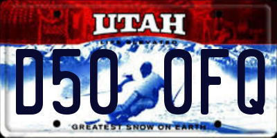 UT license plate D500FQ