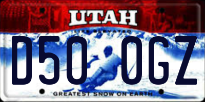 UT license plate D500GZ