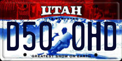 UT license plate D500HD