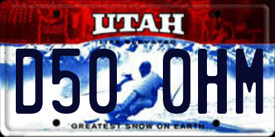 UT license plate D500HM