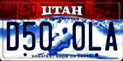 UT license plate D500LA