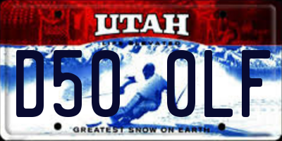 UT license plate D500LF