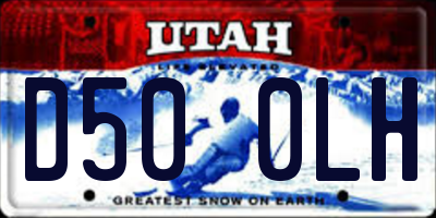 UT license plate D500LH