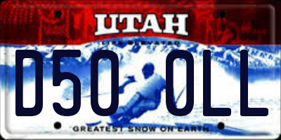 UT license plate D500LL