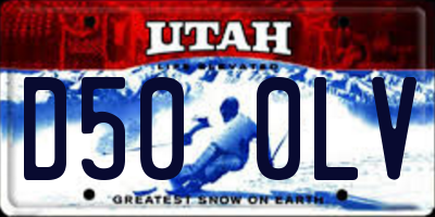UT license plate D500LV