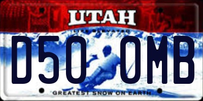 UT license plate D500MB