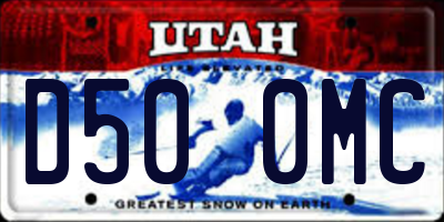UT license plate D500MC
