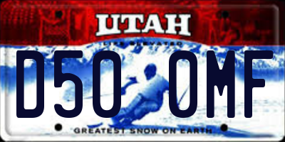 UT license plate D500MF