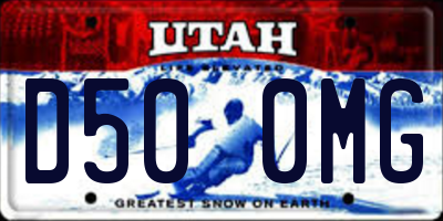 UT license plate D500MG
