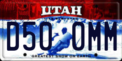UT license plate D500MM