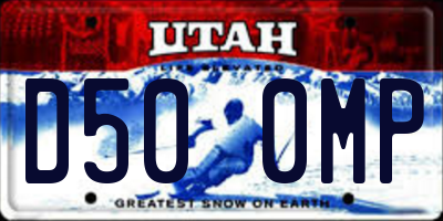 UT license plate D500MP