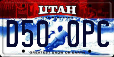 UT license plate D500PC