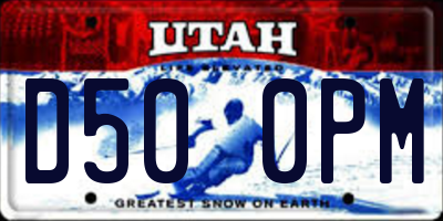 UT license plate D500PM