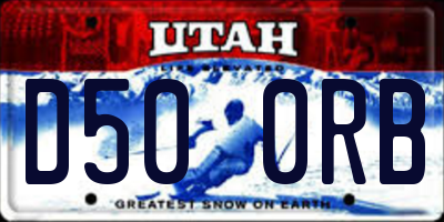 UT license plate D500RB