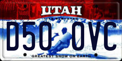 UT license plate D500VC