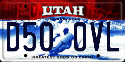 UT license plate D500VL
