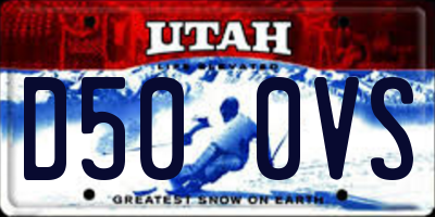 UT license plate D500VS