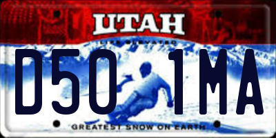 UT license plate D501MA