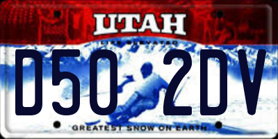 UT license plate D502DV