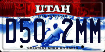 UT license plate D502MM