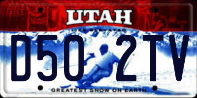 UT license plate D502TV