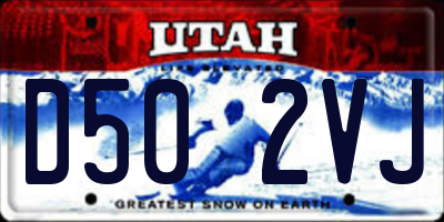 UT license plate D502VJ