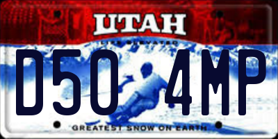 UT license plate D504MP