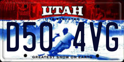 UT license plate D504VG