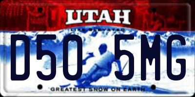 UT license plate D505MG
