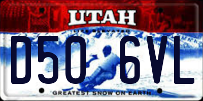 UT license plate D506VL