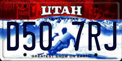 UT license plate D507RJ
