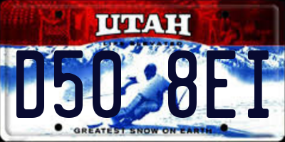 UT license plate D508EI