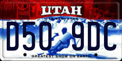 UT license plate D509DC