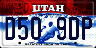 UT license plate D509DP