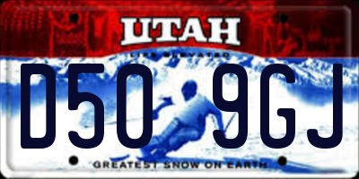 UT license plate D509GJ