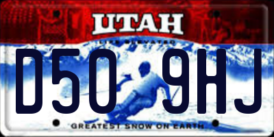 UT license plate D509HJ