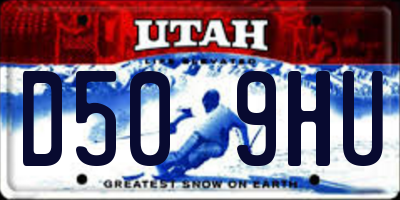 UT license plate D509HU