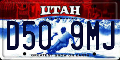 UT license plate D509MJ
