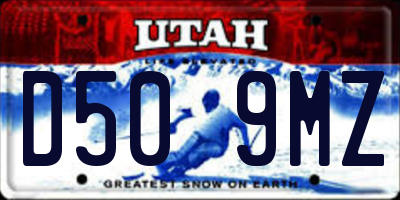 UT license plate D509MZ