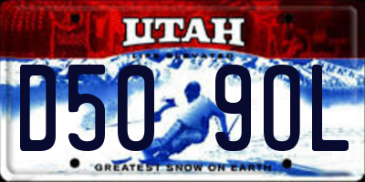 UT license plate D509OL