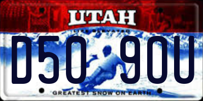 UT license plate D509OU