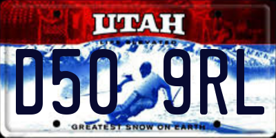 UT license plate D509RL