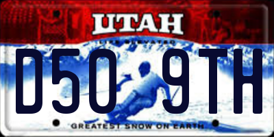 UT license plate D509TH