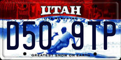 UT license plate D509TP