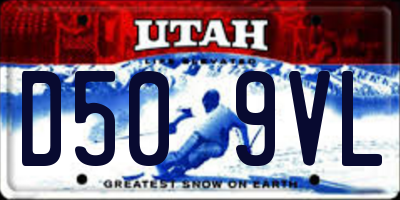 UT license plate D509VL