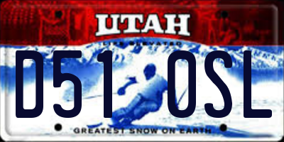 UT license plate D510SL